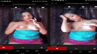 Indian Village Sex Cam Girl Paid Topless Show